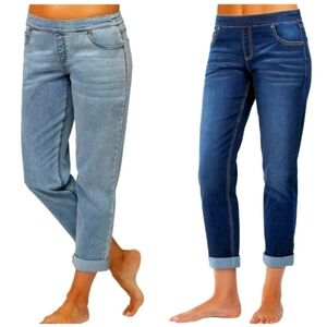 2 Pair - PajamaJEANS PAJAMA jeans Boyfriend L Large